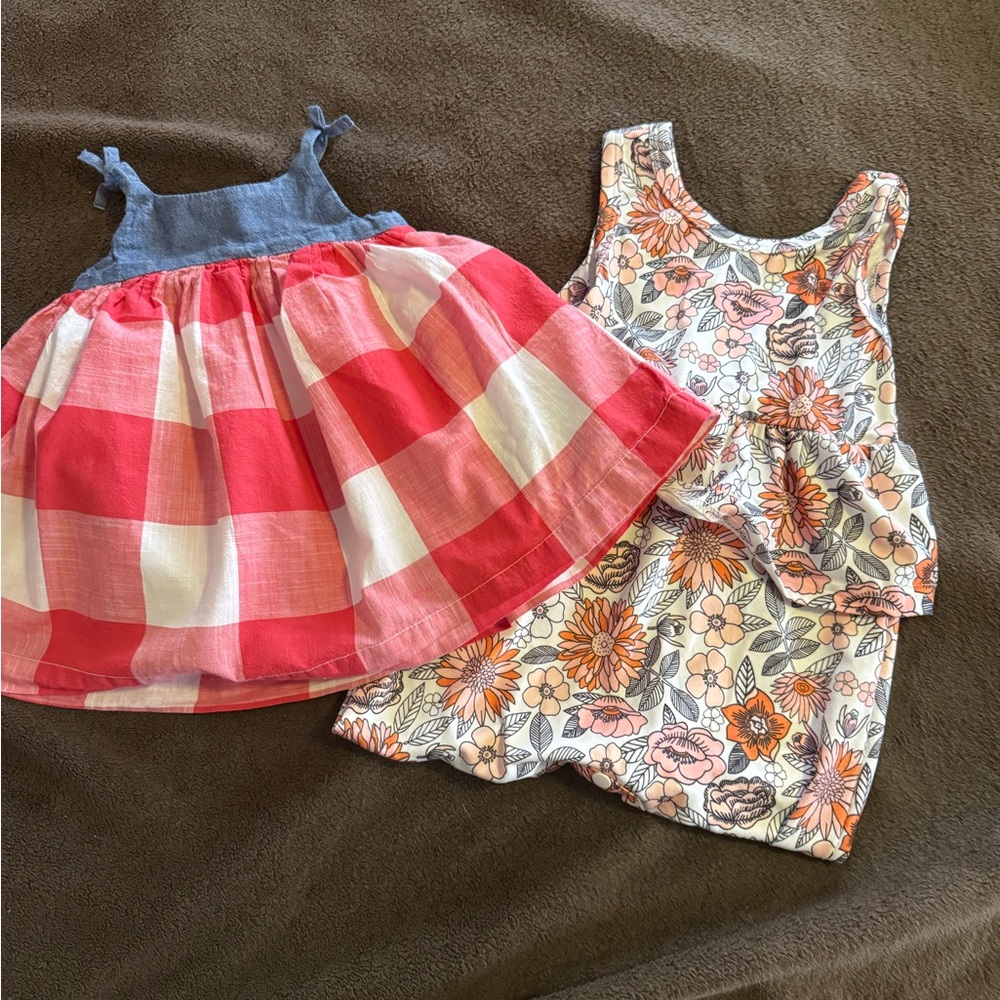 GAP Kids Dresses - Red Plaid and Floral